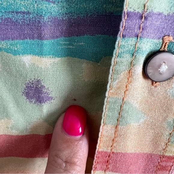 Vintage Western Aztec Button Down XL - Picture 5 of 6